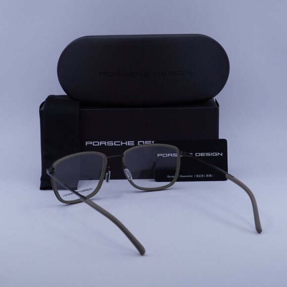 Porsche Design P8365 E Square Eyeglasses - Dark Grey/Black 53mm - Picture 8 of 11